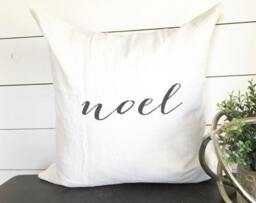 Noel Pillow Cover, 18 X Christmas Decor, Farmhouse Style Pillow Cover, Holiday Decor - thumbnail 2