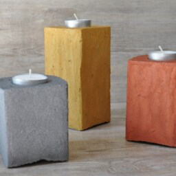 Tealight Concrete Set Of3 - thumbnail 2
