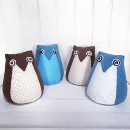 Owl Doorstop, Lover, Nursery Fun Doorstop - thumbnail 2