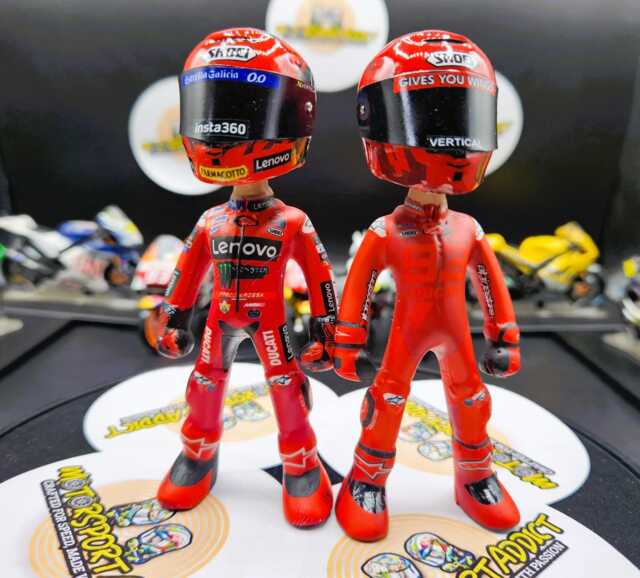 2 Handmade Moto-Gp Rider Figure Marq Artwork Biker Gift Xmas Christmas - image 1