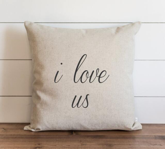 I Love Us 20 X Pillow Cover // Everyday Wedding Anniversary Throw Cushion Gift For Them Accent - image 1