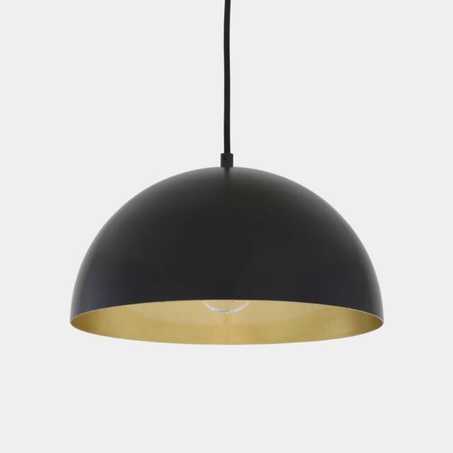 Avon Dome Pendant With Brass Interior 11.75'' Ip20 - image 1