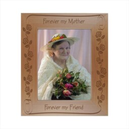 Personalized Mother Photo Frame - Engraved Wood Mother's Day Picture Custom For Mom - thumbnail 1