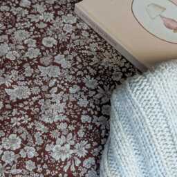 Liberty London - Girl Baby Bedding Taupe Brown Fitted Crib Sheet Chocolate Changing Pad Covers - thumbnail 3