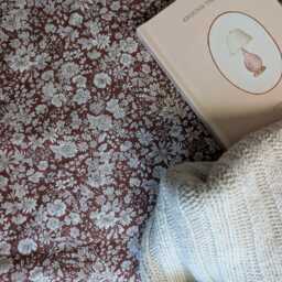 Liberty London - Girl Baby Bedding Taupe Brown Fitted Crib Sheet Chocolate Changing Pad Covers - thumbnail 2