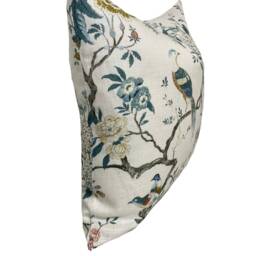 G.p & J Baker Oriental Bird Signature Teal Double Sided Cushion Cover Pillow - thumbnail 3