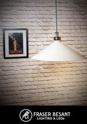 Modern Pendant Lighting 500mm Wide Shade With Conduit Box Top Industrial Style - thumbnail 1