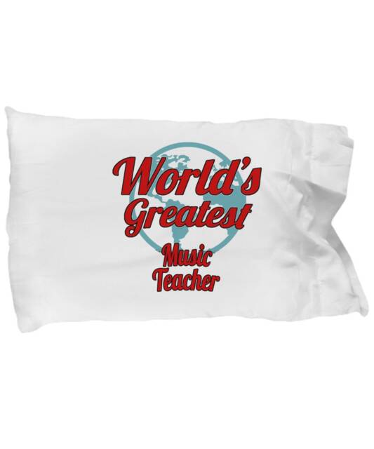Music Teacher Appreciation Gifts - Unique Super Soft Pillowcase For Musicians, Single Pillow Case Music Teachers, Standard Size
