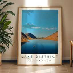 Lake District Wall Art Print Landscape Poster - Scenic Travel Decor - thumbnail 1