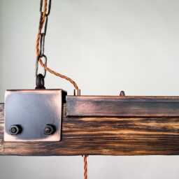 Industrial Lighting , Copper Lamp , Patina Light Fixture , Rustic Chandelier - thumbnail 3