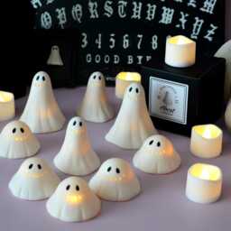 Spooky Ghost Sculpture Ceramic Grim Grinning Smiler - thumbnail 2