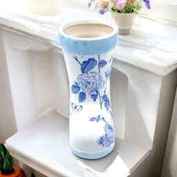 Chinoiserie Planter, Welly Boot Blue & White Mini Plant Pot, Gifts, Decor, Gift For Mum - thumbnail 3