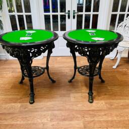 Cast Iron Pub Card Table - thumbnail 2