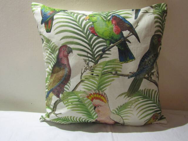 Designers Guild For Parrot & Palm Azure 100% Cotton Fabric Cushion Cover D1 - image 1