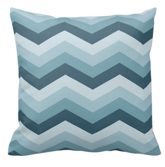 Teal Ombre - Tones Of Teal & Blue Green, Cute Throw Pillow, Decorative Pillow Cover, Case Square 17
