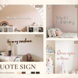 Custom Wood Baby Name Sign Personalised Nursery Sign, Wooden Wall Decor, Room Mdf Sign - thumbnail 4