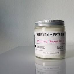 Morning Beautiful Soy Candle - 4Oz Floral & Fresh Scent Hand-Poured Vegan Minimalist Home Decor & Gift For Her - thumbnail 3