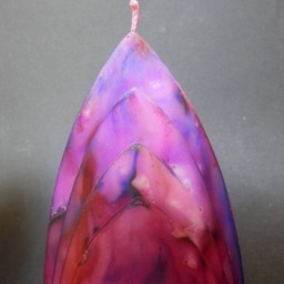 Handmade Candles, Decorative Purple Candles - thumbnail 3