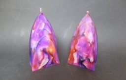 Handmade Candles, Decorative Purple Candles - thumbnail 1