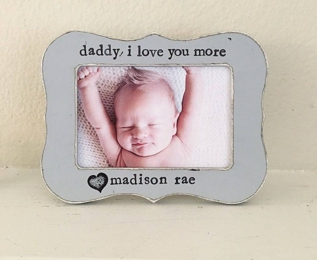 "Personalized New Dad Picture Frame " - image 1