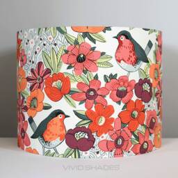Handmade Floral Bird Lampshade, Tropical Pattern Fabric, 30cm Or 35cm, For Lamp Ceiling - thumbnail 4