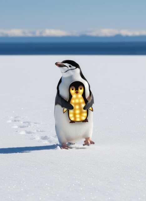 Adorable Penguin Night Light For Kids' Room - Cozy Bedroom Lamp, Nursery Decor, Soft Illumination - image 1