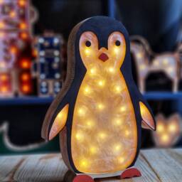 Adorable Penguin Night Light For Kids' Room - Cozy Bedroom Lamp, Nursery Decor, Soft Illumination - thumbnail 4