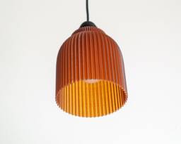 Pendant Lampshade Amber - Retro Minimal Design, Hanging Pendant Lamp Led Only