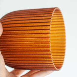Pendant Lampshade Amber - Retro Minimal Design, Hanging Pendant Lamp Led Only - thumbnail 4
