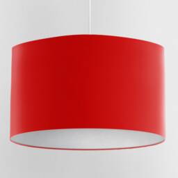 Velvet Lampshade - Scarlet Red With White Lining, Handmade Lampshades, Table Lamp Shade - thumbnail 3