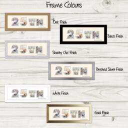 25Th Photo Frame Anniversary Number Silver Wedding Special Gift 860A By Photos in A Word - thumbnail 2