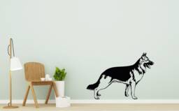 Veterinary Wall Decals German Shepherd Decal Dog Vinyl Stickes Pets Shop Grooming Salon Decor Chu753 - thumbnail 1