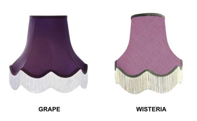 Purple Wisteria Fabric Lampshade Handmade For Table Floor Standard Lamp Bases Wall Light Fixtures Chandeliers - image 1