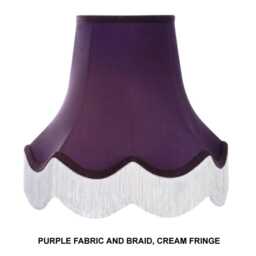 Purple Wisteria Fabric Lampshade Handmade For Table Floor Standard Lamp Bases Wall Light Fixtures Chandeliers - thumbnail 2