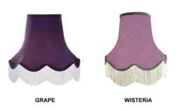 Purple Wisteria Fabric Lampshade Handmade For Table Floor Standard Lamp Bases Wall Light Fixtures Chandeliers - thumbnail 1