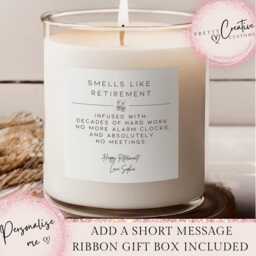 Funny Retirement Gift, Scented Candle, Smells Like It's Not Your Problem Anymore... Happy Retirement, Gift Box For Her Him - thumbnail 1
