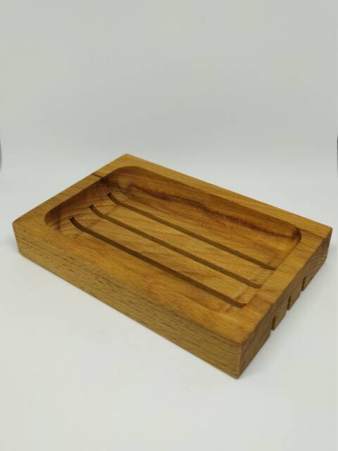 Natural Beech Wood Soap Dish, Holder, Tray, Handmade Saver, Natural Zero Waste, Plastic Free