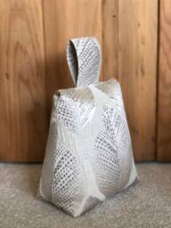 A Collection Of Stylish Contemporary Door Stops Jacquards & Textural Fabrics Beige Silver Taupe Greys - thumbnail 2