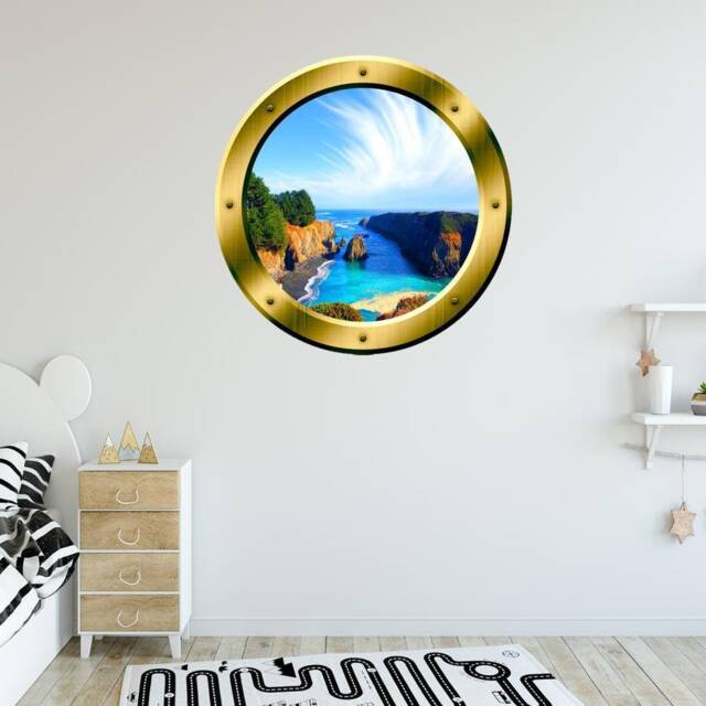Fake Window Decal, Scenic Landscape Wallpaper, Wall Art Mural - Vwaq Gp12 - image 1