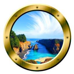 Fake Window Decal, Scenic Landscape Wallpaper, Wall Art Mural - Vwaq Gp12 - thumbnail 2