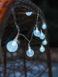 10Led Solar Bubble White String Lights Outdoor Garden Decor Decoration Eco Light - thumbnail 1
