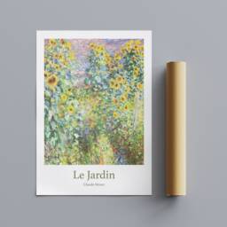 Le Jardin By Claude Monet - 1840-1926 - Wrapped Frame Canvas Rolled Photo/Poster Print - thumbnail 3