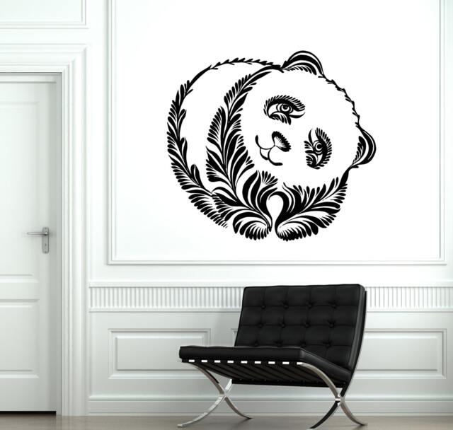 Wall Decal Panda Beer Animal Ornament Tribal Mural Vinyl Sticker 1895Dz - image 1