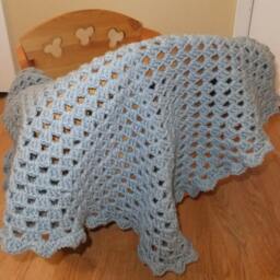 Sweet Blue Dreams Baby Blanket PDF Crochet Pattern - thumbnail 3
