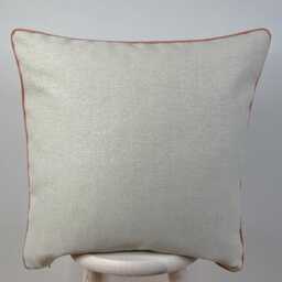 Herringbone - Natural - Outdoor Garden Handmade Cushion Covers With Optional Terracotta Piping - thumbnail 2