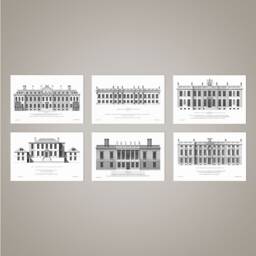 18Th Century English Townhouse Print Set - Unframed Architecture Art - thumbnail 3