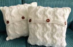 Chunky Cable Knit Cushion, Decorative & Scatter Cushions, Home Living - thumbnail 1