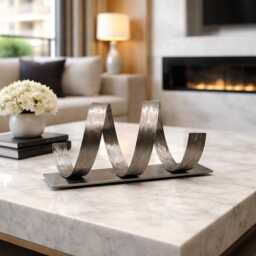 Metal Sculpture Handcrafted Luxury Modern Art Spring, Indoor Or Outdoor - thumbnail 3