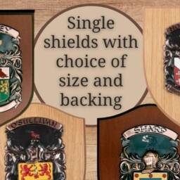 Hand Painted Oak Style Coat Of Arms Shield - Traditional Family Crest - thumbnail 3