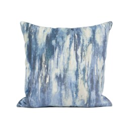 Clarke & - Umbra Denim Sumptuous Designer Abstract Velvet Cushion Cover Handmade Throw Pillow Home D??cor - thumbnail 2